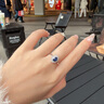 廷亮0.7克拉斯里蘭卡天然藍(lán)寶石戒指皇家藍(lán)18k金彩寶戒指 定制 曬單實(shí)拍圖