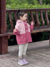 班喜迪女童外套春秋季2025新款兒童衣服洋氣女寶寶三合一可拆卸秋裝童裝 粉色 三合一 【搖粒絨內膽】 100 cm 曬單實(shí)拍圖