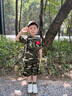 G.DUCKKIDS童裝兒童套裝夏季2025新款訓練服男女童迷彩服夏款短袖短褲兩件套 迷彩短褲套裝 110 尺碼4~5歲【100-110cm】 曬單實(shí)拍圖