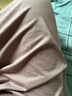 軒?kù)n帶胸墊莫代爾棉睡裙女夏季薄款涼感短袖家居服 63263霧紫 3XL  曬單實(shí)拍圖