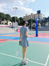 phigeer 速干專(zhuān)業(yè)羽毛球裙褲女高腰防走光運動(dòng)短裙2025夏季假兩件網(wǎng)球裙 云水藍短裙 M 曬單實(shí)拍圖