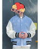 卡賓男裝英文刺繡棒球服24秋冬新款呢夾克商場同款W3244184006 淺藍(lán)灰07 XL /180/52 曬單實(shí)拍圖