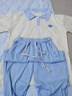莞町大童衣服9-14歲女套裝夏季12-15歲女孩衣服2025新款夏裝今年流行 藍白上衣+藍色褲 160 cm 曬單實拍圖