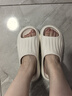 名創(chuàng)優(yōu)品（MINISO）家居拖鞋男女情侶家用舒適浴室防滑防臭涼拖鞋夏 珍珠白 38-39 曬單實(shí)拍圖