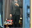 CULTUM精紡羊毛那不勒斯意式西服套裝男正裝免燙結(jié)婚禮服商務(wù)西裝三件套 深灰色兩件套褲子尺碼可自行備注 180A /52A 曬單實拍圖