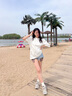 CAMILA KSENIA老爹鞋女2025新款百搭夏季增高阿甘鞋跑步系帶休閑網(wǎng)面透氣運動鞋 藍灰色 36 曬單實拍圖