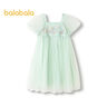 巴拉巴拉女童裙子兒童連衣裙2025夏裝中幼童泡泡袖國風(fēng)網(wǎng)紗裙208225111027 曬單實(shí)拍圖