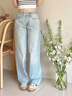 Calvin KleinJeans25春夏女士潮流美式復(fù)古ck純棉淺藍(lán)色寬松牛仔褲47B926G VSJ-牛仔淺藍(lán) 25 曬單實拍圖