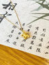 中國黃金（CHINA GOLD）黃金項(xiàng)鏈女足金星星木馬吊墜生肖馬首飾七夕情人節(jié)生日禮物送女友 足金星星木馬吊墜 約0.9g【贈(zèng)銀鏈】 曬單實(shí)拍圖