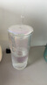 星巴克（Starbucks）極光幻彩女神款玻璃吸管杯550ml冷水杯子咖啡辦公室生日畢業(yè)禮物 曬單實(shí)拍圖