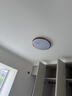 雷士（NVC）吸頂燈木藝書房餐廳燈臥室燈圓形燈具智能高顯WHXD60W/F-17包安裝 曬單實(shí)拍圖