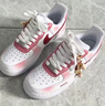 耐克（NIKE）球鞋定制 Air Force 1AF1空軍一號(hào) 淺墨染指 玫瑰情話 男女鞋 玫瑰情話 定制款不支持退換  36 全新正品 假一賠十 曬單實(shí)拍圖