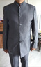 羅蒙中山裝西服套裝男士結婚禮服立領(lǐng)爸爸裝新中式新郎訂婚中國風(fēng)西裝 曬單實(shí)拍圖