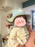 巴厘小豬（BALIPIG）兒童帽子漁夫帽夏季薄款透氣男童外出防曬帽女童大帽檐寶寶遮陽(yáng)帽 藍綠黃拼色 51cm拍前測量寶寶頭圍 曬單實(shí)拍圖