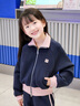 英氏（YEEHOO）女童套裝兒童外套褲子兩件套中大童裝運動(dòng)休閑時(shí)尚秋裝 深藍  130 曬單實(shí)拍圖