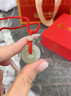 中國(guó)黃金（CHINA GOLD）次日達(dá)和田玉平安扣吊墜男女款玉佩玉石掛墜七夕情人節(jié)禮物送女友 平安扣約20mm紅繩可調(diào)節(jié)/進(jìn)口冰絲棉繩+代寫(xiě)賀卡 曬單實(shí)拍圖