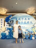 凡琴優(yōu)雅白裙褶皺顯瘦直筒裙春新女開叉連衣裙子 352L73572 白色  L  曬單實拍圖