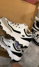 斯凱奇（Skechers）女鞋夏季新款黑金熊貓鞋休閑網(wǎng)面透氣運動(dòng)鞋厚底增高老爹鞋 WLGY 37 曬單實(shí)拍圖