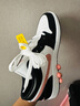 Jordan男子休閑鞋喬丹AJ1 JORDAN 1運(yùn)動(dòng)鞋 553558-165黑粉/黑白44 曬單實(shí)拍圖