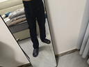 大嘴猴（paul frank）美式闊腿牛仔褲男秋冬季寬松新款休閑直筒潮牌高街修身褲子男裝 黑色+黑色【兩件裝】 3XL 【建議170-190斤】 曬單實拍圖