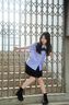 麓格立jk制服三件套裝女泰式校服襯衫裙子領結學院風班服女夏高中畢業(yè)服 淡紫色制服（襯衫+黑裙+領結） L 曬單實拍圖