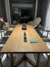 愛(ài)多唯佳鐵三角現代簡(jiǎn)約實(shí)木會(huì )議桌帶插座接待會(huì )客廳大長(cháng)書(shū)桌椅組合工作臺 【款式-尺寸-顏色】定制咨詢(xún)客服 曬單實(shí)拍圖