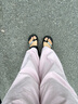ZHR厚底拖鞋女水鉆夾趾夏季女鞋配裙子休閑沙灘鞋女 CE20 黑色  36  曬單實(shí)拍圖
