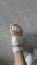 百麗（Belle）寬條帶休閑涼鞋女商場(chǎng)同款真皮厚底涼鞋D6N2DBL5 杏色 39 (245mm) 曬單實(shí)拍圖