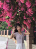 桂岐正肩短袖T恤女夏季2025新款韓版設(shè)計感系帶修身顯瘦短款披肩上衣 紫色 L （建議100-110斤） 曬單實拍圖
