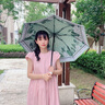 印象城雙面花傘遮陽傘雙層黑膠防曬防紫外線太陽傘晴雨兩用雨傘 梔子花 曬單實拍圖