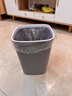 莎愛(ài)潔垃圾桶家用大容量簡(jiǎn)約衛生筒客廳衛生間紙簍雜物桶廚房果皮清潔箱 壓圈固定加厚耐用【大號格調灰】 曬單實(shí)拍圖