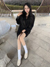 CAMILA KSENIA樂福鞋女2025新厚底增高款夏高跟軟底時尚一腳蹬小皮鞋 杏色 37 曬單實拍圖