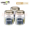 龍士達(dá)玻璃瓶密封罐 1L 3只裝 儲(chǔ)物罐泡酒瓶泡菜瓶雜糧茶葉干果零食瓶 曬單實(shí)拍圖