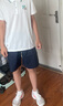 暇步士（Hush Puppies）童裝男童速干套裝大童學院風短袖POLO衫兒童短褲 本白  160  曬單實拍圖