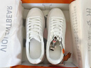 暴力熊2小白鞋秋季透氣休閑鞋真皮情侶經(jīng)典百搭低幫 白色 43 曬單實(shí)拍圖