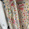 寬葉竹兒童綿綢睡衣女孩女童夏季薄款女生長(cháng)袖長(cháng)褲棉綢空調服家居服套裝 波點(diǎn)兔 130 參考身高120-130cm 曬單實(shí)拍圖