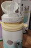 babycare熊貓兒童保溫杯寶寶水杯嬰幼兒學(xué)飲吸管杯外出保溫水壺幼兒園小學(xué) 贈(zèng)直通吸嘴-海霧藍(lán)背帶款 450ml 曬單實(shí)拍圖