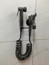 陽臺拖把池水龍頭帶噴槍專用衛(wèi)生間洗廁所馬桶高壓沖洗水槍二合一 雙控快開龍頭+銅噴槍+3米管【灰 曬單實拍圖