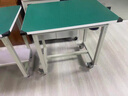 琥聚可移動(dòng)防靜電工作臺雙層操作臺車(chē)間滑輪周轉推車(chē)維修活動(dòng)帶輪桌子 雙層帶輪1.2長(cháng)*0.8寬*0.75高 曬單實(shí)拍圖