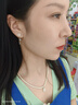JALLOO櫻花銀耳環(huán)女士長款流蘇耳釘設計感耳墜時尚飾品生日禮物送女朋友 櫻花長款流蘇銀耳環(huán) 曬單實拍圖