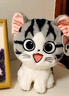 嘉百利起司貓毛絨玩具玩偶可愛(ài)貓咪公仔大號布娃娃抱枕送兒童女生閨蜜禮 調皮款起司貓 35厘米 曬單實(shí)拍圖