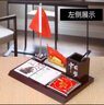 優(yōu)必利精品商務(wù)文臺2026年多功能木質(zhì)臺歷架領(lǐng)導老板辦公室桌面筆筒日歷擺件高檔書(shū)房實(shí)用禮品可定制 【30*20cm】人和事順名片盒文臺-周歷 656 曬單實(shí)拍圖
