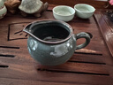 靈青坊青瓷公道杯單個陶瓷功夫茶具大號公杯均杯帶把手工大容量茶海分茶器加厚耐熱哥窯開片鐵胎冰裂茶道零配 鐵胎藏青公道杯 曬單實拍圖