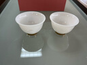 蘇氏陶瓷冰種玉瓷功夫茶杯淡墨秋山鈴鐺對杯品茗茶杯  曬單實(shí)拍圖