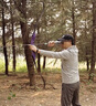 HUWAIREN鷹眼美獵反曲弓箭成人復(fù)合弓箭專業(yè)競技比賽反曲弓箭戶外軍迷用品 鷹眼三代黑色升級套餐一 40磅 曬單實拍圖