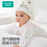 全棉時(shí)代嬰兒帽子新生兒胎帽0-3個(gè)月男女寶寶防風(fēng)護(hù)耳帽36-38cm 童話樹屋 曬單實(shí)拍圖