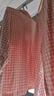 無(wú)印良品（MUJI）[自營(yíng)限定款]女士無(wú)側縫 雙層紗織睡衣  軟棉棉內衣 粉色格紋 XL 曬單實(shí)拍圖