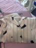 ubras25年新品睡衣涼感女流光出游情侶家居服7A抗菌緞面帶胸墊男 帶杯短袖短褲女-蜜罐熊熊（黃） S 曬單實拍圖
