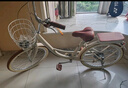 飛鴿（FLYING PIGEON）自行車成人通勤車自行車學生單車成人自行車通勤自行車女士自行車 標配奶油米|單速|(zhì)輻條輪+禮包 26寸適合160-185cm 曬單實拍圖