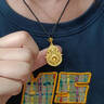 中國黃金（CHINA GOLD）黃金葫蘆吊墜足金999人生四美轉(zhuǎn)運四葉草項鏈七夕生日禮物送女友 【其他克重聯(lián)系客服】 曬單實拍圖